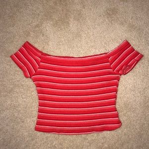 Urban Outfitters, Off-The-Shoulder Cropped Top